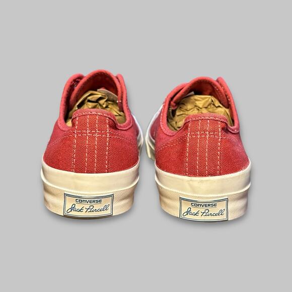 Converse Jack Purcell Ox Red Canvas Sneakers - Men’s Size 9 - Picture 4 of 6